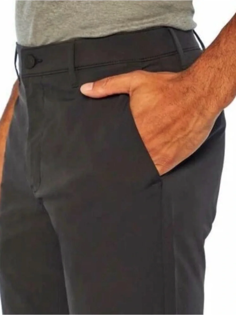 NEW Banana Republic Men's Black Casual Pants Stretch 33 x 30